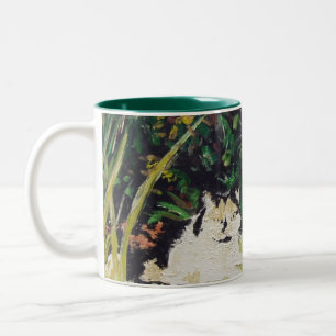 Slippers Painting Two-Tone Coffee Mug