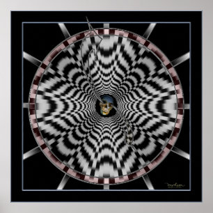 Slippery Slope Life's Clock Poster