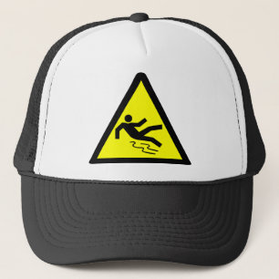 Slippery Surface Warning Trucker Hat
