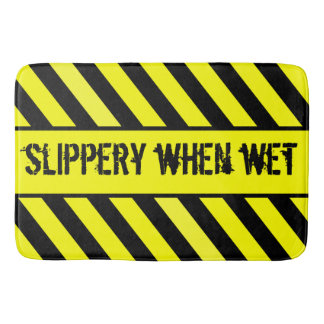slippery when wet bath mat