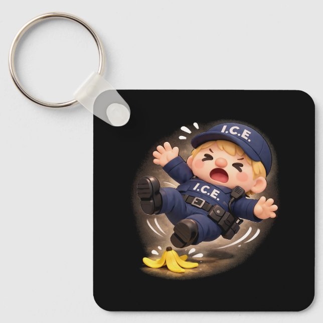 Slippery When Wet Keychain (Front)