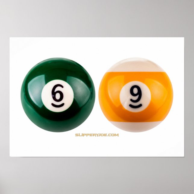 SlipperyJoe 69 balls hard pool table balls billiar Poster (Front)