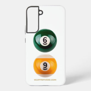 SlipperyJoe 69 hard pool table two billiard balls  Samsung Galaxy Case