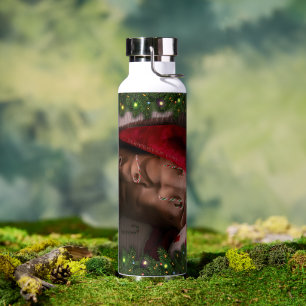 SlipperyJoe candy canes male chest lollipop colorf Water Bottle