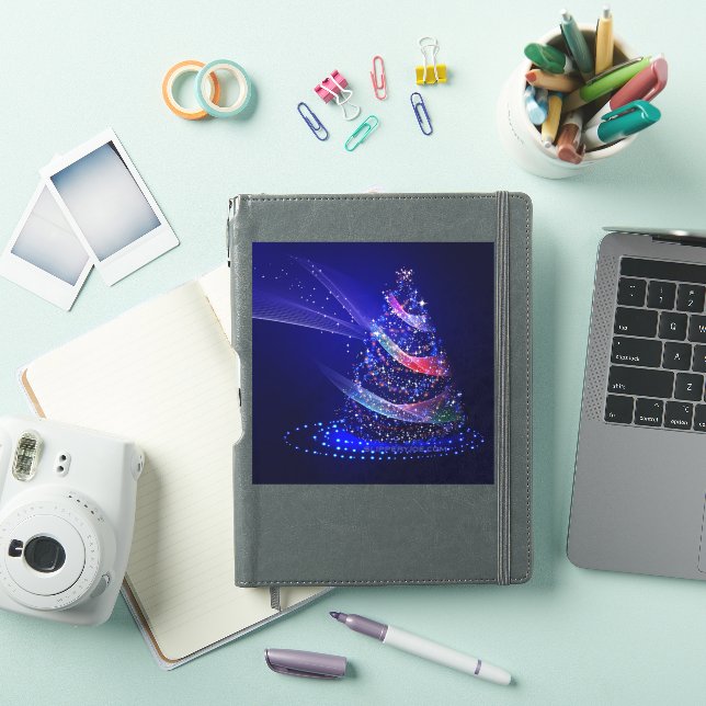 SlipperyJoe Christmas tree digital translucent red (iPad Cover)