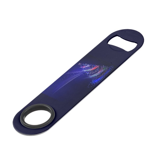 SlipperyJoe Christmas tree digital translucent red Bar Key (Back Angled)