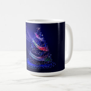 SlipperyJoe Christmas tree digital translucent red Coffee Mug