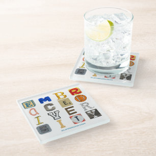 SlipperyJoe embrace diversity metaphor LGBTQIA glo Glass Coaster