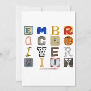 SlipperyJoe embrace diversity metaphor LGBTQIA glo Holiday Card