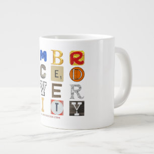 SlipperyJoe embrace diversity metaphor LGBTQIA glo Large Coffee Mug