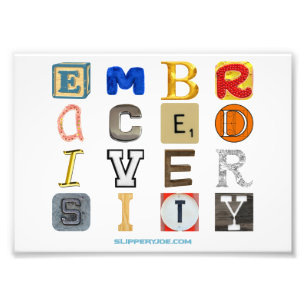 SlipperyJoe embrace diversity metaphor LGBTQIA glo Photo Print