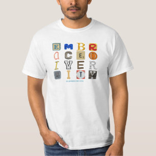 SlipperyJoe embrace diversity metaphor LGBTQIA glo T-Shirt