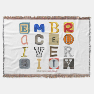 SlipperyJoe embrace diversity metaphor LGBTQIA glo Throw Blanket
