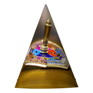 SlipperyJoe Hanukkah dreidel gift octagonal base b Party Hat