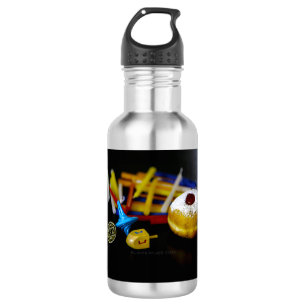 SlipperyJoe Hanukkah symbolic still life holiday e 532 Ml Water Bottle