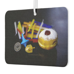 SlipperyJoe Hanukkah symbolic still life holiday e Air Freshener