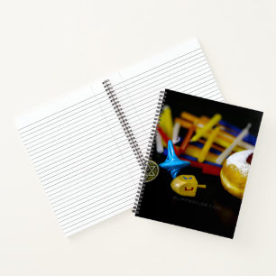 SlipperyJoe Hanukkah symbolic still life holiday e Notebook