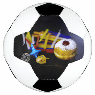 SlipperyJoe Hanukkah symbolic still life holiday e Soccer Ball