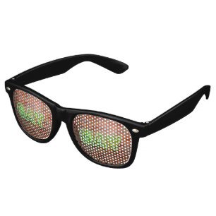 SlipperyJoe illuminated gay neon sign bright vivid Retro Sunglasses