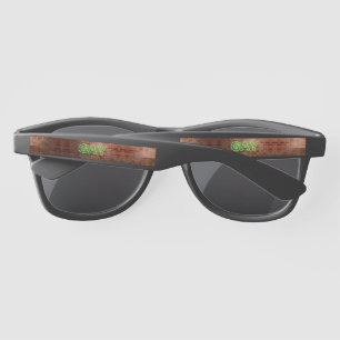 SlipperyJoe illuminated gay neon sign bright vivid Sunglasses