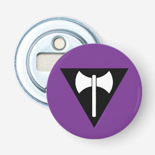 SlipperyJoe lesbian pride flag powerful gay femini Bottle Opener