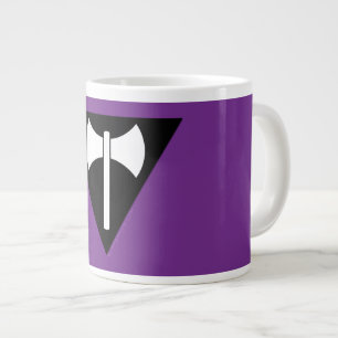 SlipperyJoe lesbian pride flag powerful gay femini Large Coffee Mug