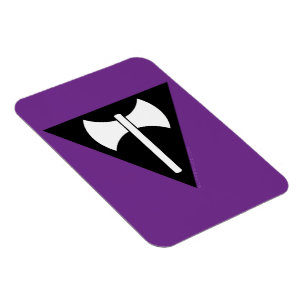 SlipperyJoe lesbian pride flag powerful gay femini Magnet