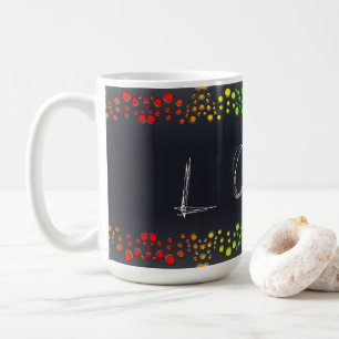 SlipperyJoe love bubbles red orange yellow green c Coffee Mug