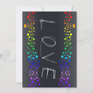 SlipperyJoe love bubbles red orange yellow green c Holiday Card