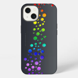 SlipperyJoe love bubbles red orange yellow green c iPhone 13 Case