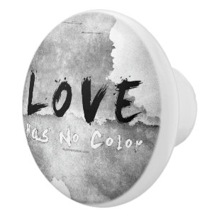SlipperyJoe love has no colour race skin-tone boun Ceramic Knob