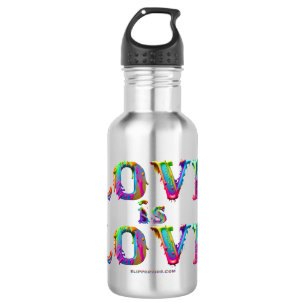 SlipperyJoe love is love dripping melting dynamic  532 Ml Water Bottle