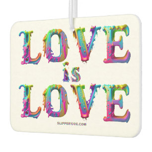 SlipperyJoe love is love dripping melting dynamic  Air Freshener