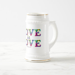 SlipperyJoe love is love dripping melting dynamic Beer Stein