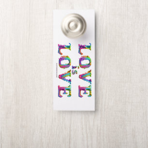 SlipperyJoe love is love dripping melting dynamic  Door Hanger