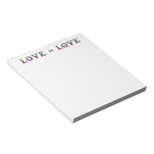 SlipperyJoe love is love dripping melting dynamic  Notepad (Angled)