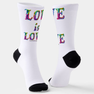 SlipperyJoe love is love dripping melting dynamic Socks