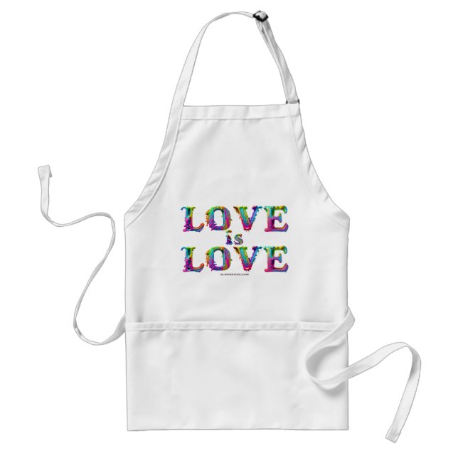 SlipperyJoe love is love dripping melting dynamic  Standard Apron (Front)