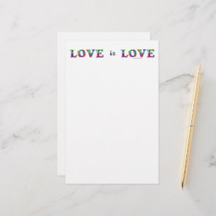 SlipperyJoe love is love dripping melting dynamic  Stationery
