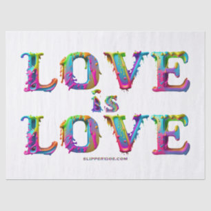 SlipperyJoe love is love dripping melting dynamic  Tissue Paper