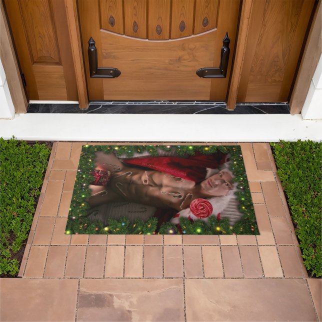 SlipperyJoe male chest six pack stomach bare torso Doormat (Outdoor)