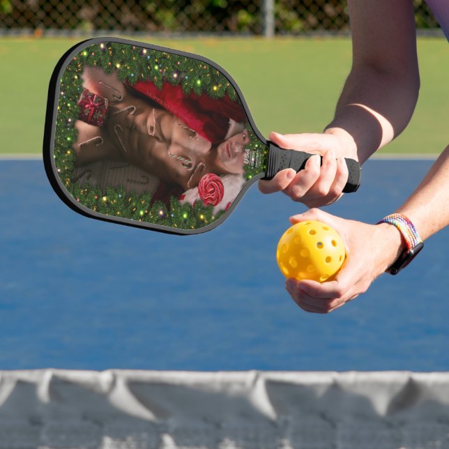SlipperyJoe male chest six pack stomach bare torso Pickleball Paddle (Insitu)