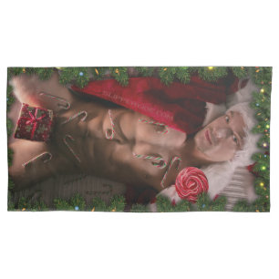 SlipperyJoe male chest six pack stomach bare torso Pillowcase