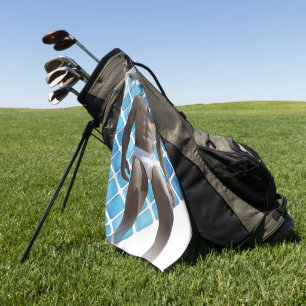 SlipperyJoe muscular man six-pack abs male white u Golf Towel