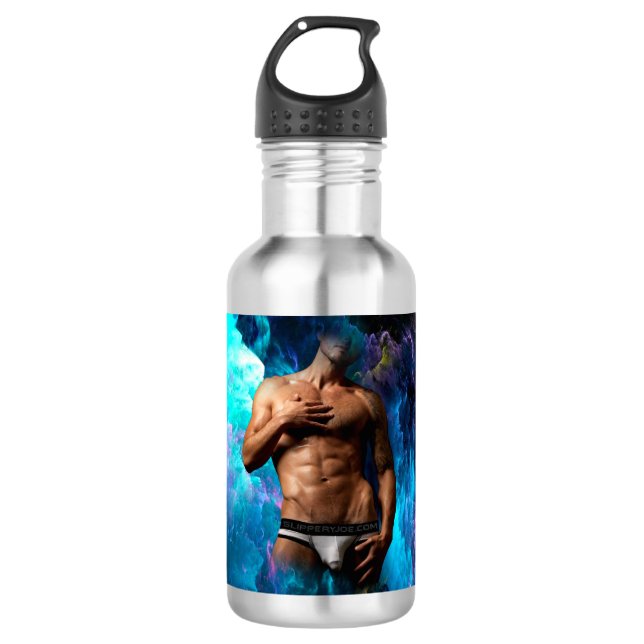 SlipperyJoe muscular man underwear bulge vibrant h 532 Ml Water Bottle (Front)