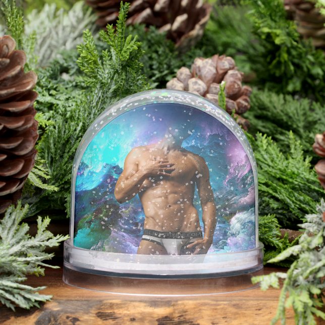 SlipperyJoe muscular man underwear bulge vibrant h Snowglobe (Winter)