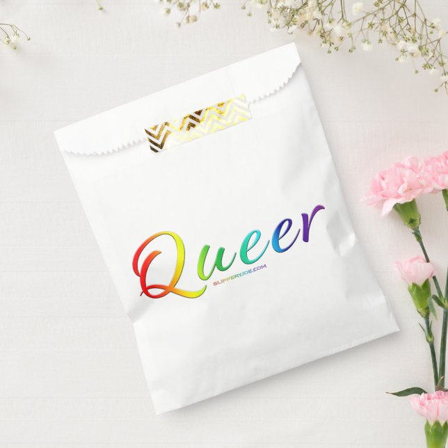 SlipperyJoe queer pride colours bold and celebrato Favour Bag (Sealed)