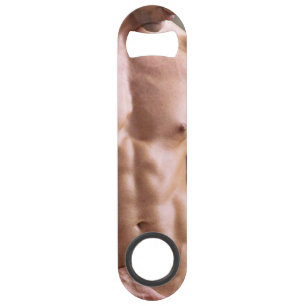 SlipperyJoe shirtless muscular man sixpack abs fit Bar Key