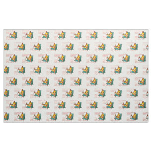 SlipperyJoe socializing drinking party vintage wom Fabric