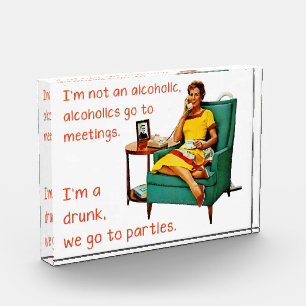 SlipperyJoe socializing drinking party vintage wom Photo Block
